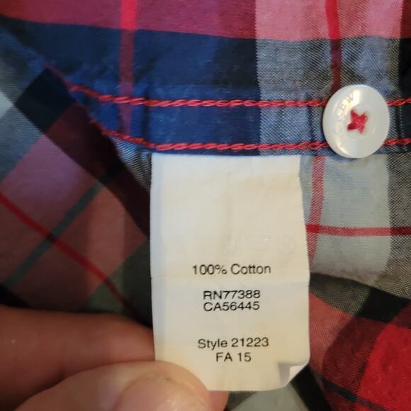 J Crew Mens size XL Slim Button Down Color Plaid Long Sleeve - Picture 7 of 9